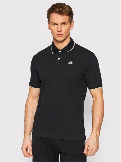 MAN POLO S/S 30/1 COTTON PIQUE LA MARTINA | BPMP04-PK031/09999